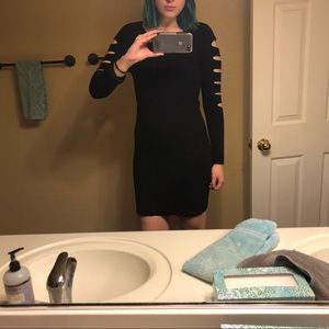 black going out dress
